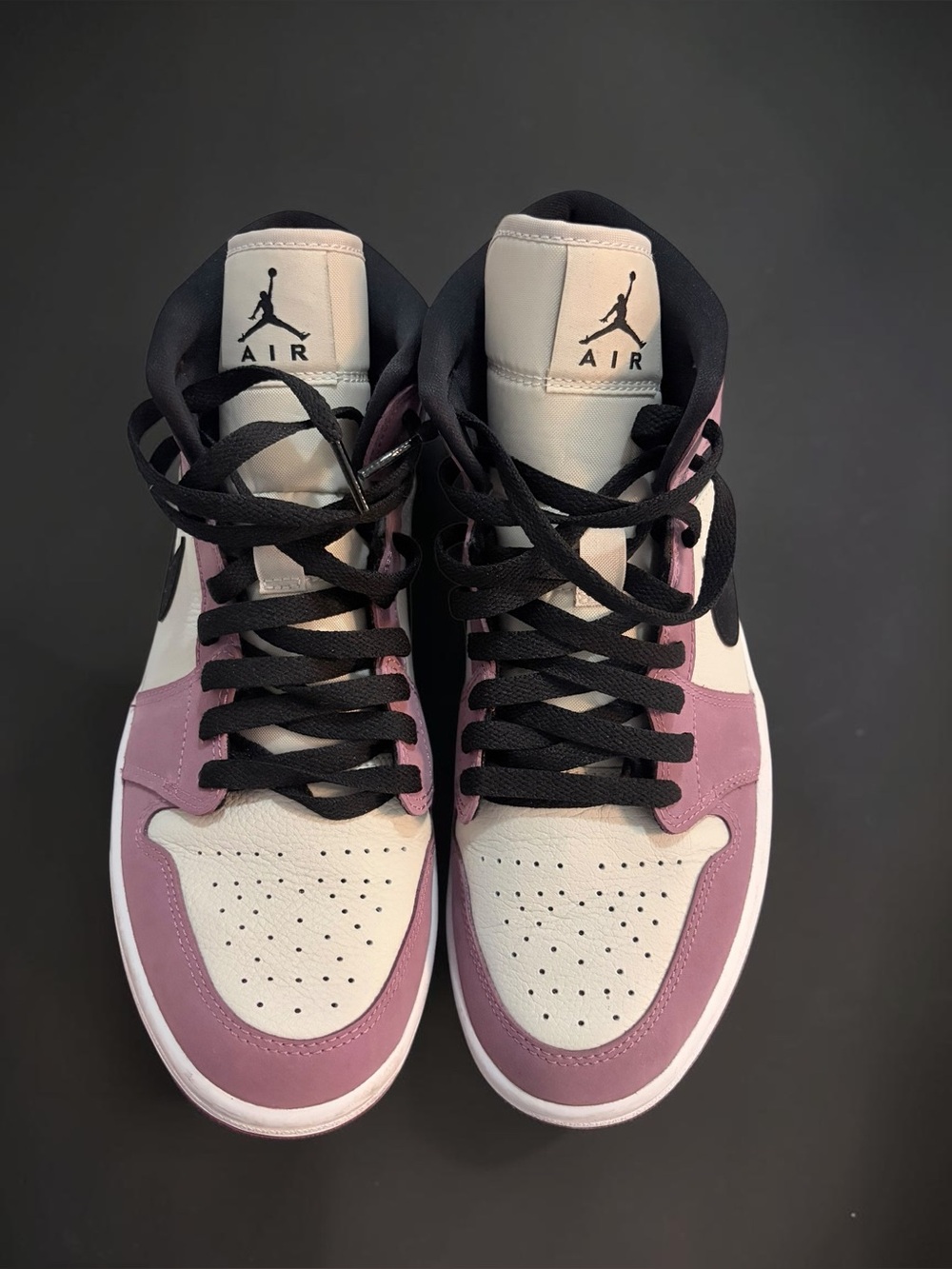 Air Jordan 1 Mid SE "Berry Pink" / "Light Mulberry" Suede (Women’s 9.5) - Picture 3 of 5